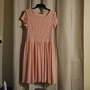 Mikarose woman Blush  lace Dress M